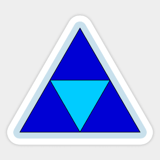 Blue triangles Sticker
